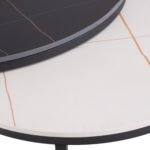 Tora Sintered Stone Round Coffee Table Set - Image 2