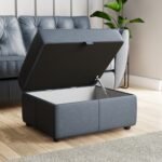 Edison Leather Storage Footstool - Image 2