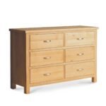 London Oak 3+3 Drawer Chest