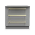 Bramham Grey 3 Drawer Chest - Image 2