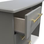 Bramham Grey 3 Drawer Dressing Table - Image 4