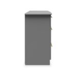 Bramham Grey 3 Drawer Deep Chest - Image 5