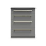Bramham Grey 4 Drawer Deep Chest - Image 2