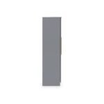 Bramham Grey Tall 4 Door 2 Mirror Wardrobe - Image 6