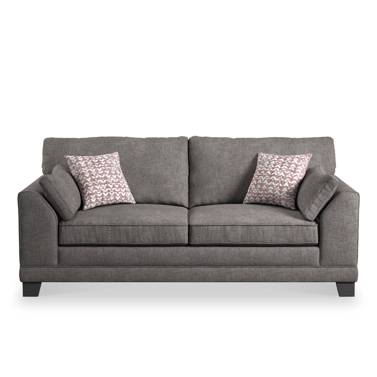 RFHILL3STRCHA-Jules-3-Seater-Sofa-Charcoal-Front1 Jules 3 Seater Sofa - Image 1