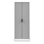 Asher White 2 Door Double Wardrobe - Image 5