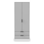 Asher White 2 Door 2 Drawer Double Wardrobe - Image 3
