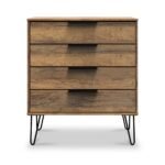 Moreno Rustic Oak 4 Drawer Chest - Image 3