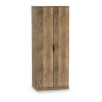 Moreno Rustic Oak 2 Door Double Wardrobe