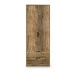 Moreno Rustic Oak 2 Door 2 Drawer Double Wardrobe - Image 2