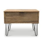 Moreno Rustic Oak 1 Drawer Side Table - Image 2