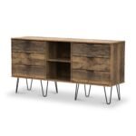 Moreno Rustic Oak 6 Drawer Sideboard - Image 4