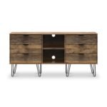 Moreno Rustic Oak 6 Drawer Sideboard - Image 3