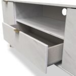 Moreno Marble 2 Door 1 Drawer Wide TV Unit - Image 3