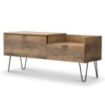 Moreno Rustic Oak TV Console Unit - Image 2