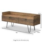 Moreno Rustic Oak Media Console Unit - Image 5