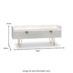 Moreno Marble Effect Media Console Unit - Image 6