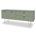 Moreno 2 Drawer 2 Door Wide Sideboard - Image 4