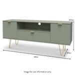 Moreno 2 Door 1 Drawer Wide TV Unit - Image 10
