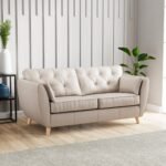 Edison Leather 3 Seater Sofa - Image 3