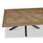 Ingrid Oak Parquet 160cm Dining Table - Image 5