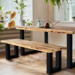 Jaxon Mango Wood 180cm Dining Bench - Image 2