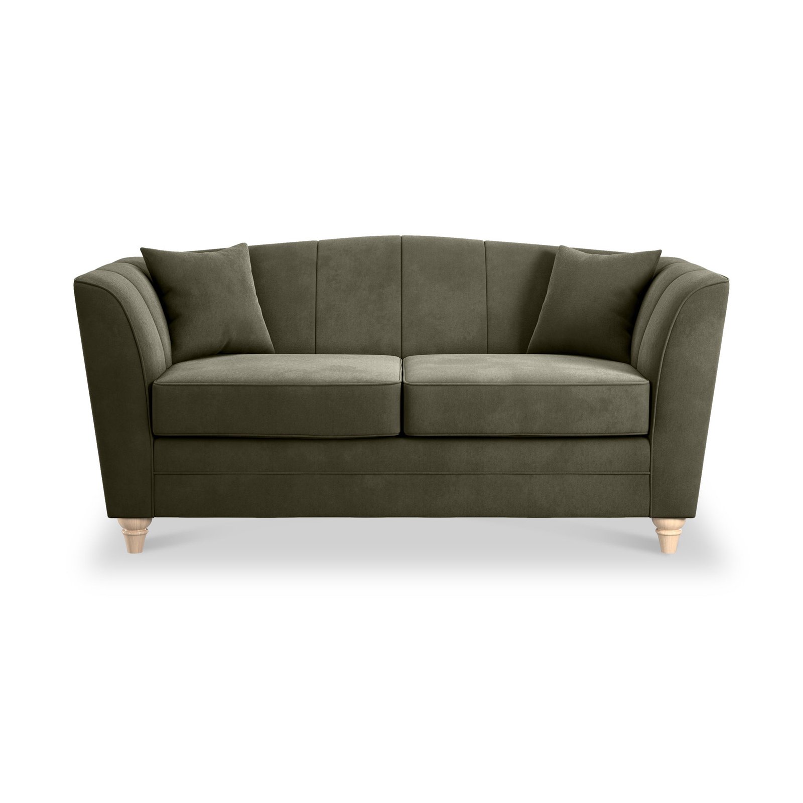 RFISLA2STRPLUFERLW-Ansdell-2-Seater-Sofa-Fern-Front1 Ansdell 2 Seater Sofa - Image 1