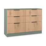 Jago Slatted Effect 6 Drawer Midi Chest - Image 6