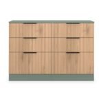 Jago Slatted Effect 6 Drawer Midi Chest - Image 7