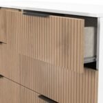 Jago Slatted Effect 6 Drawer Midi Chest - Image 15