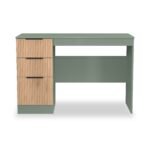 Jago Slatted Effect 3 Drawer Desk - Image 8