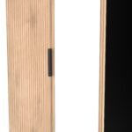 Jago Slatted Effect 2 Door Mirrored Wardrobe - Image 6