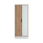 Jago Slatted Effect 2 Door Mirrored Wardrobe - Image 14