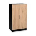 Jago Slatted Effect 2 Door Midi Wardrobe