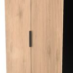 Jago Slatted Effect 2 Door 2 Drawer Wardrobe - Image 7