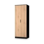 Jago Slatted Effect Tall 2 Door Wardrobe - Image 4