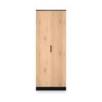 Jago Slatted Effect Tall 2 Door Wardrobe - Image 2