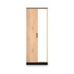 Jago Slatted Effect Tall 2 Door Mirrored Wardrobe - Image 2