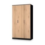 Jago Slatted Effect Tall 3 Door Wardrobe - Image 4
