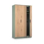 Jago Slatted Effect Tall 3 Door Wardrobe - Image 7