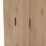Jago Slatted Effect Tall 3 Door Wardrobe - Image 18