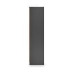 Jago Slatted Effect Tall 3 Door 2 Drawer Mirrored Wardrobe - Image 3
