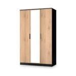 Jago Slatted Effect Tall 3 Door Mirrored Wardrobe - Image 4