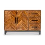 Loric Parquet Mango Wood Small Sideboard - Image 3