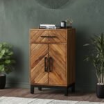 Loric Parquet Mango Wood Mini Sideboard - Image 2