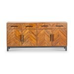Loric Parquet Mango Wood Large Sideboard - Image 3