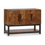 Loric Parquet Mango Wood Console Table