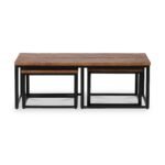 Loric Parquet Mango Wood Coffee Table - Image 3