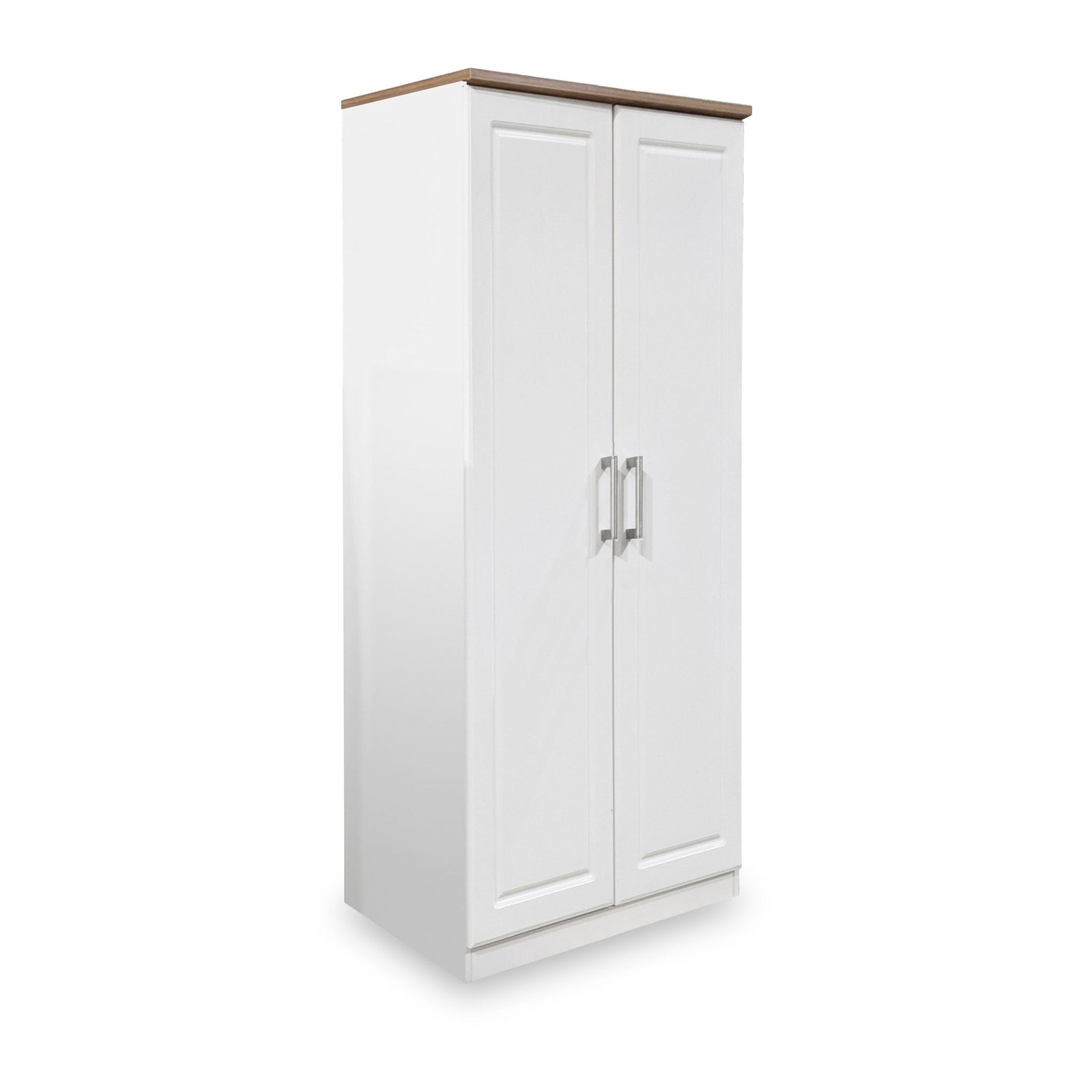 RFKEN060WAMO-Talland-White-2-Door-Wardrobe-Angle_44ba7e3d-1708-4db4-89de-3f0166227db3 Talland 2 Door Wardrobe - Image 1