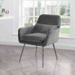 Diamond Velvet Accent Chair - Image 2